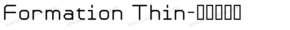 Formation Thin字体转换